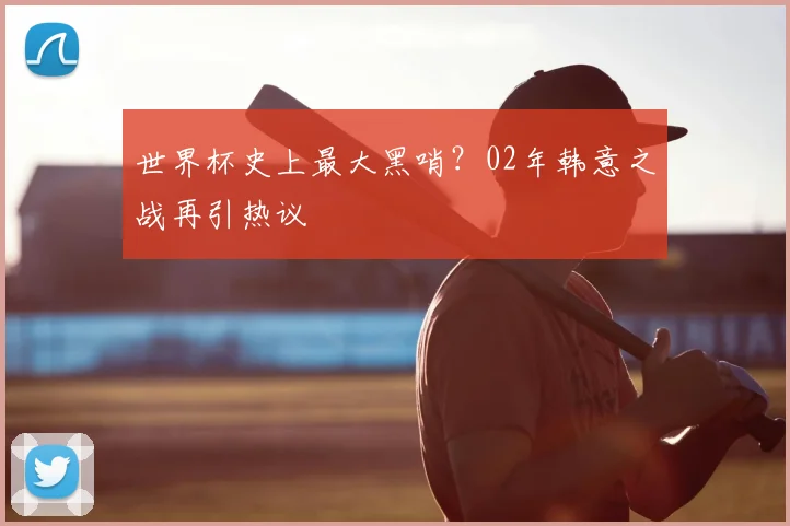 世界杯史上最大黑哨？02年韩意之战再引热议